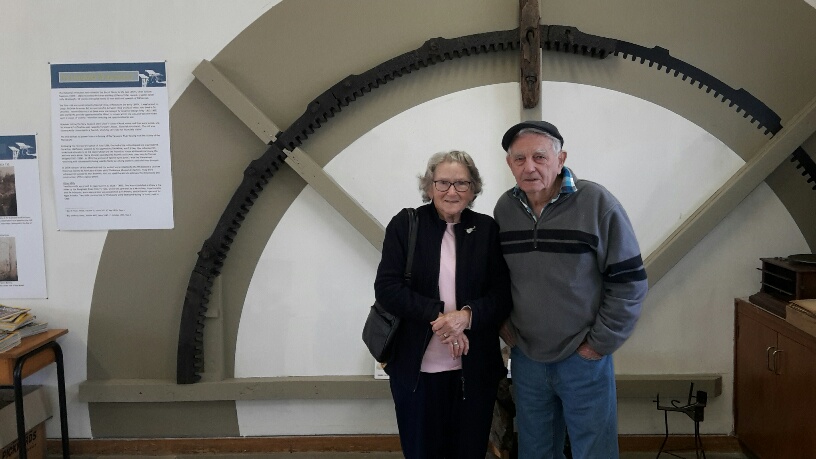 Image of Founders Stan and Phyllis Fretwell at Waterwheel opening day July 2018.