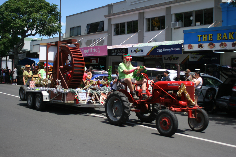 Waterwheel float at Whakatane Chrismas Parade 2025 3